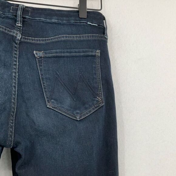Mother The Looker Ankle Fray In Coffee Tea Or Me Mid Rise Denim Skinny Jeans Sz - Picture 5 of 11